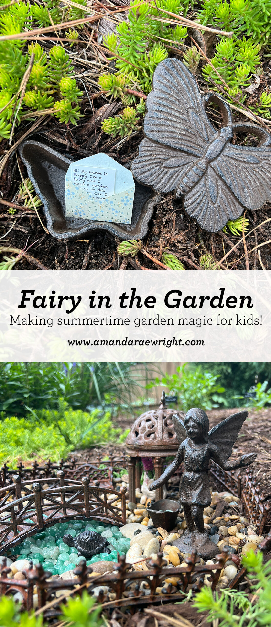 Fairy in the Garden: Making summertime garden magic for kids!